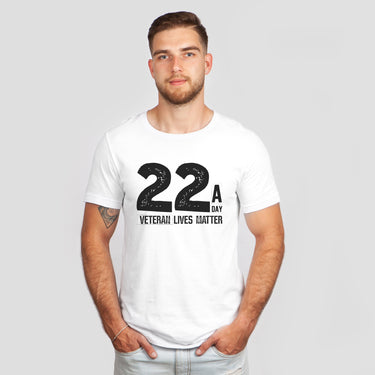 22 A Day Veteran Lives Matter Military Suicide Awareness T-Shirt